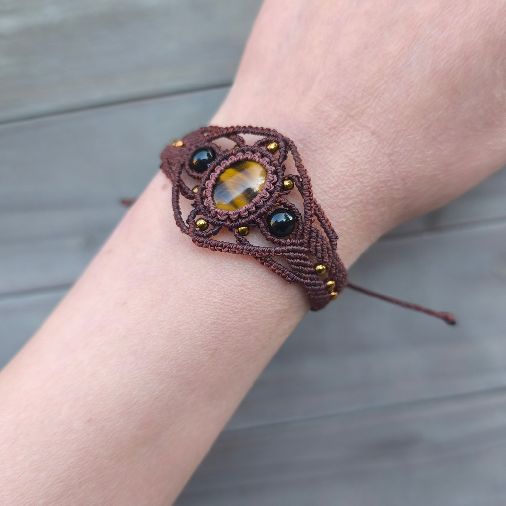 Návod na macramé náramok„Noemi“ – PDF fotonávod krok za krokom