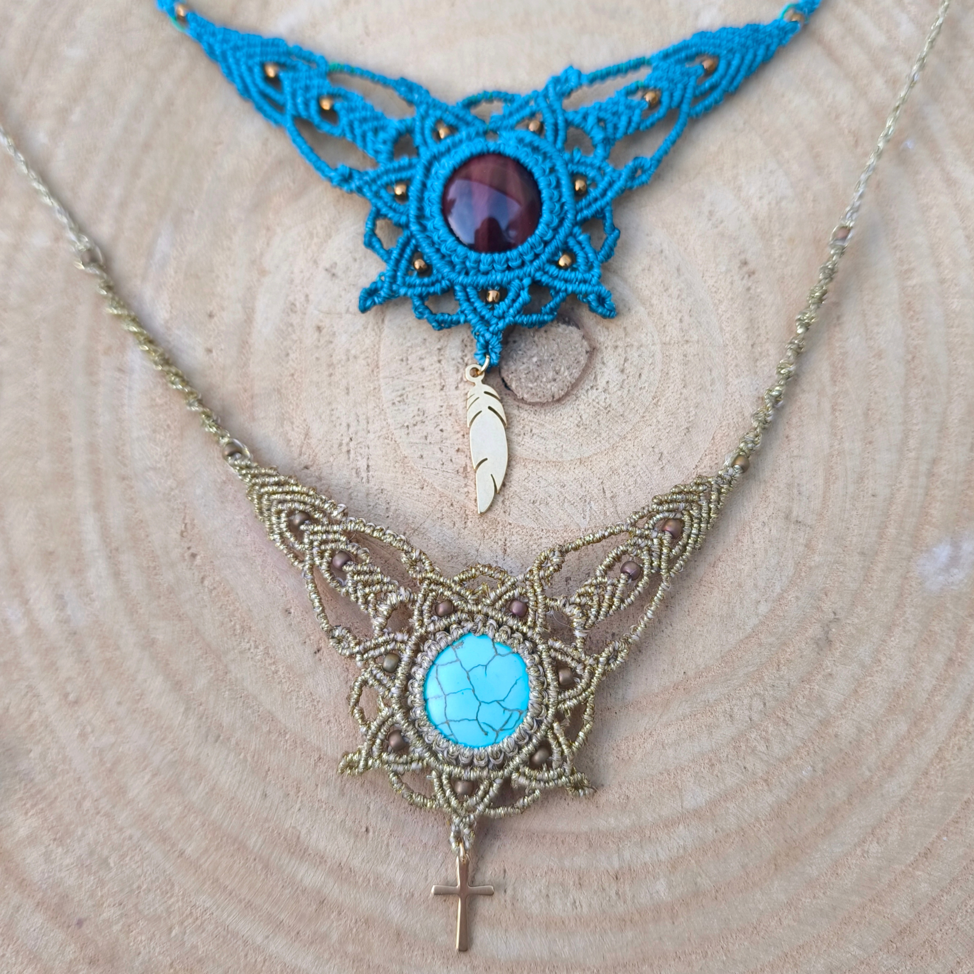 ako vyrobiť makramé náhrdelník