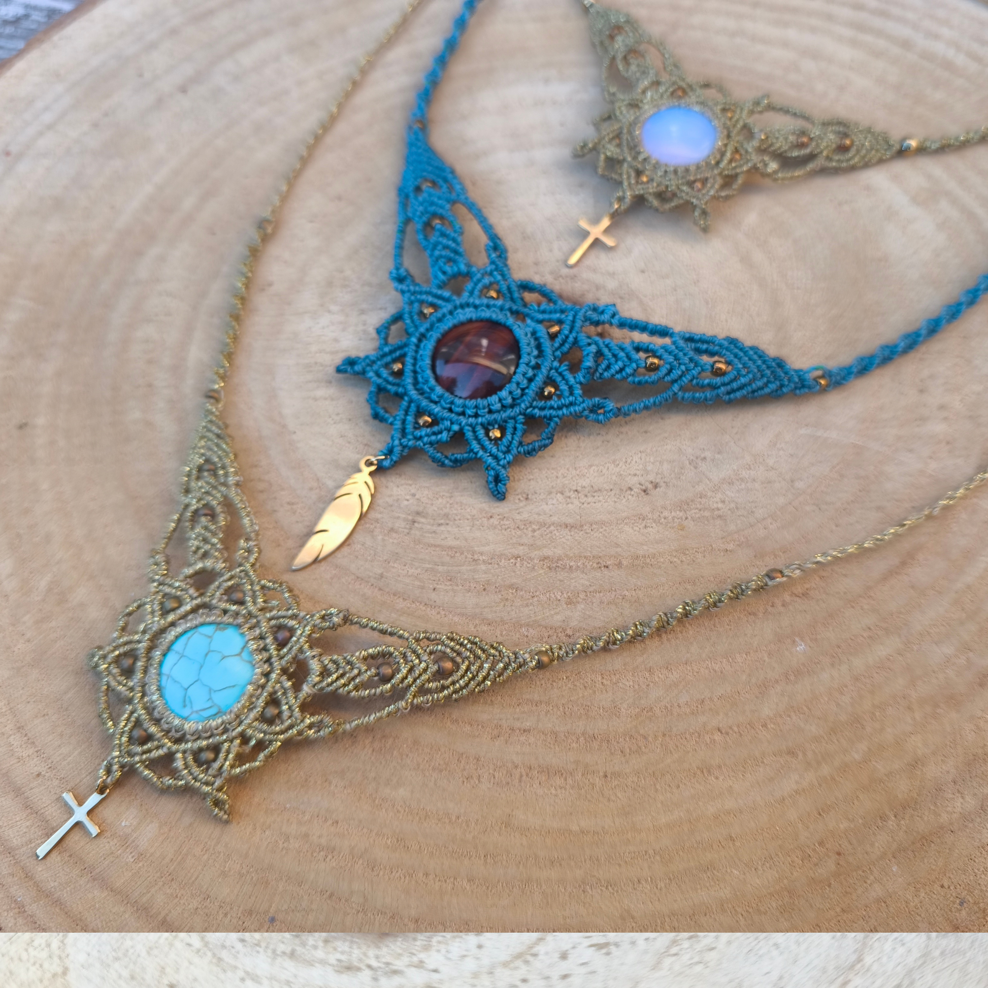 ako vyrobiť makramé náhrdelník